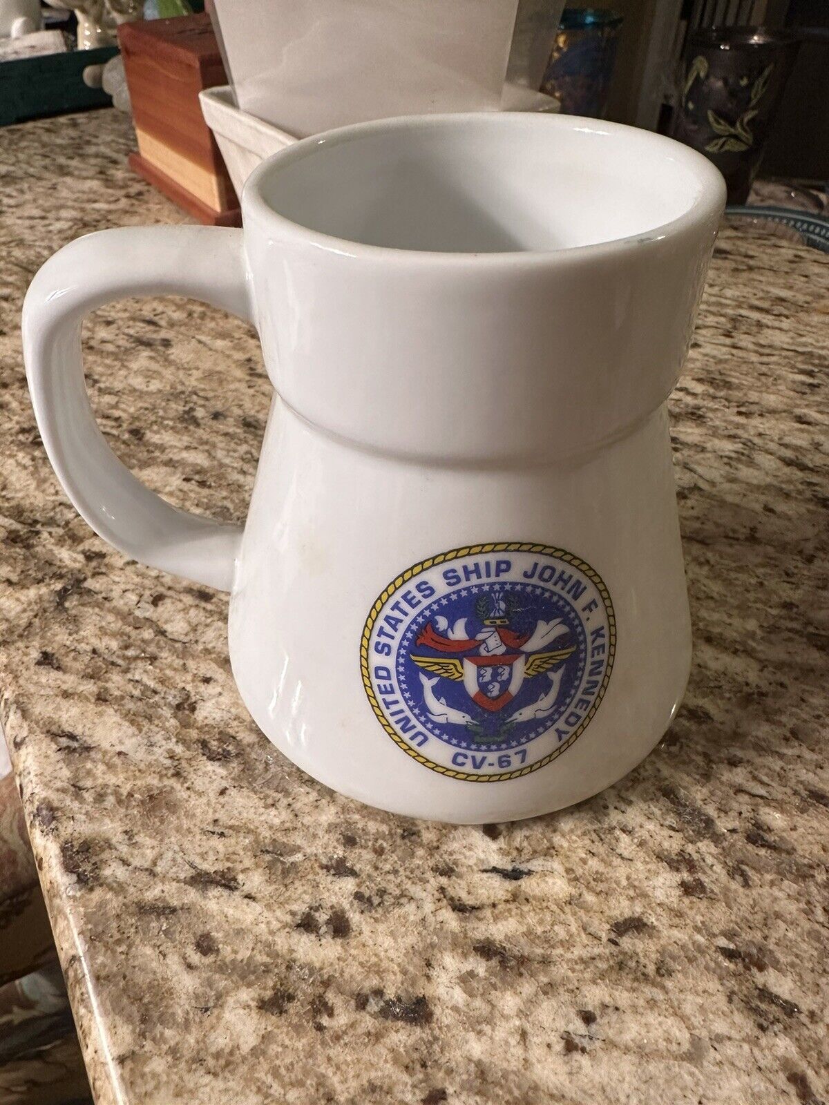 United States John F. Kennedy Naval CV-67 Mug Rare