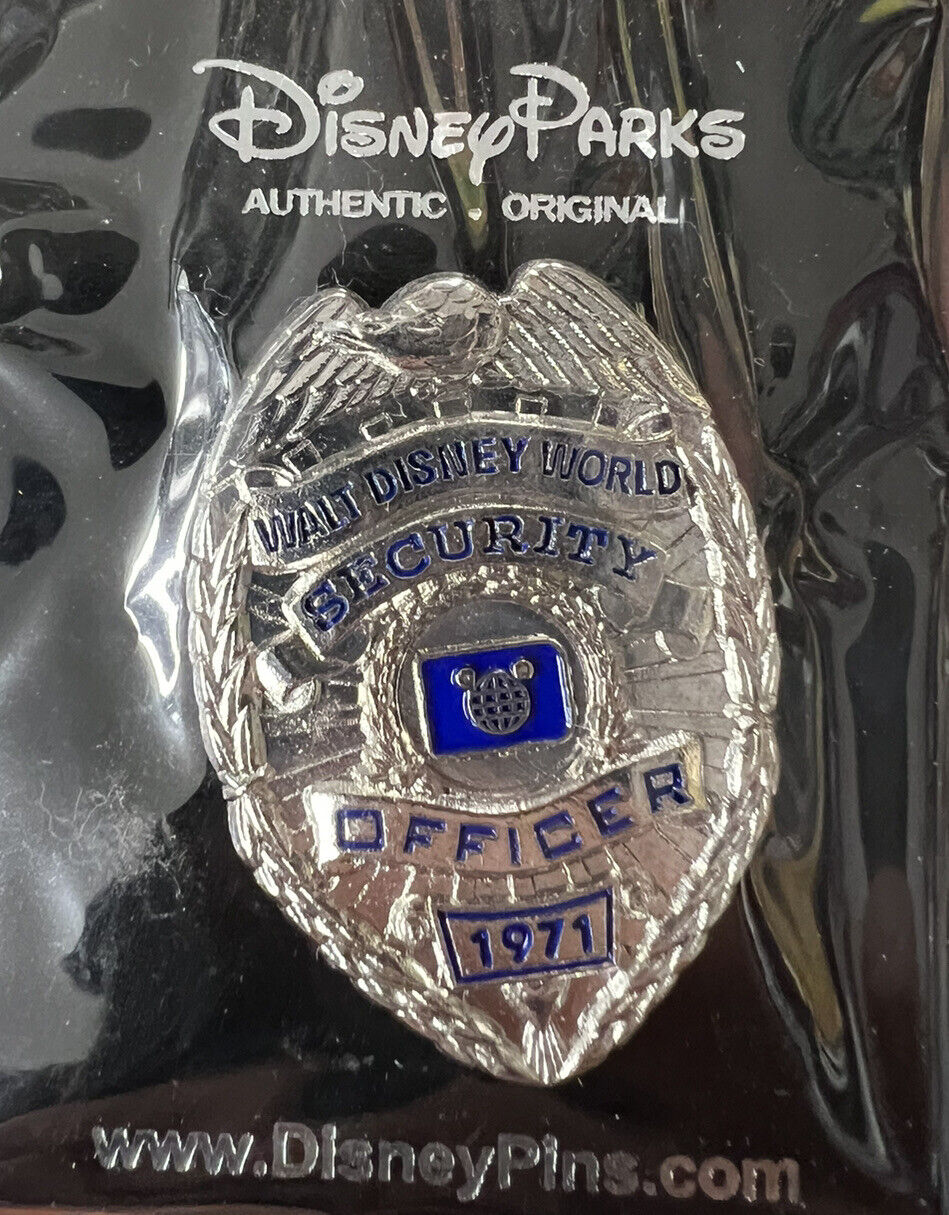 Walt Disney World Security Officer Badge Metal Pin