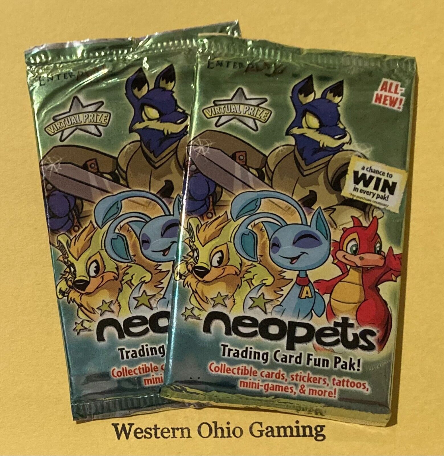 Neopets Trading Card Fun Pak x 2 NEW Pack
