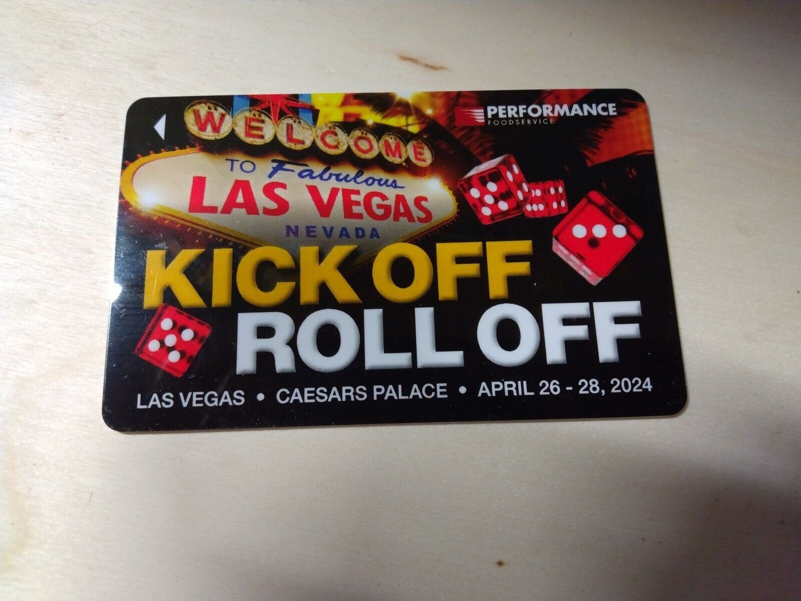 Las Vegas casino room key New Caesars Palace