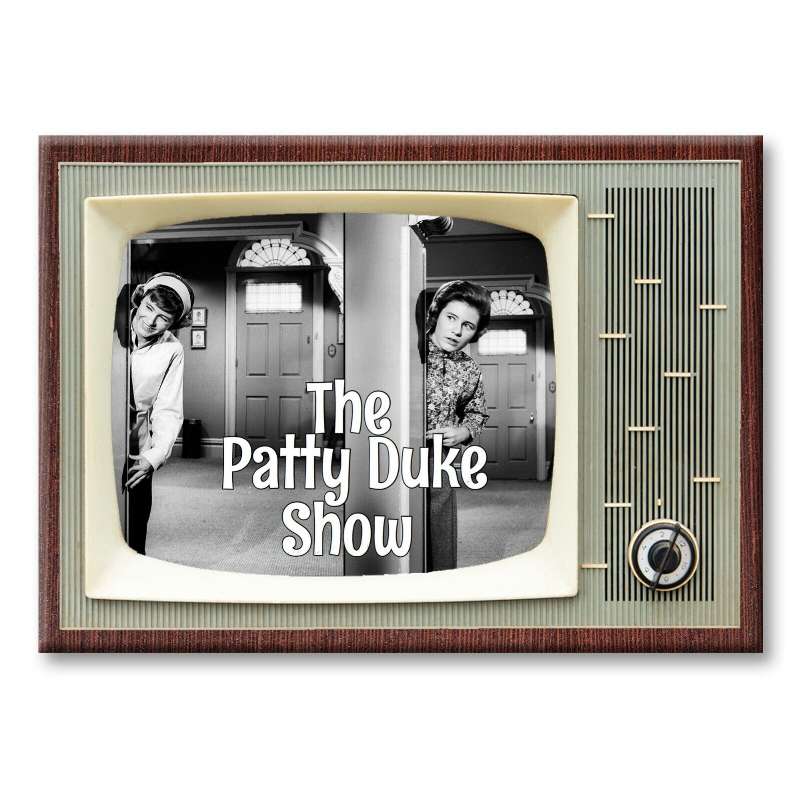 THE PATTY DUKE TV Show Classic TV 3.5 inches x 2.5 inches Steel FRIDGE MAGNET