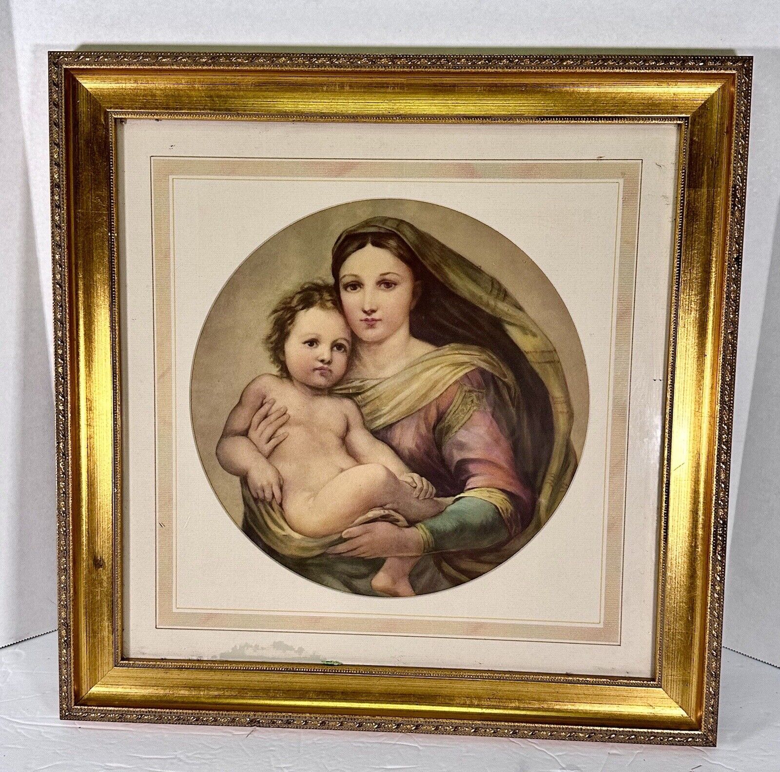 The Sistine Madonna And Child By Raphael Professional Framing Vintage 
