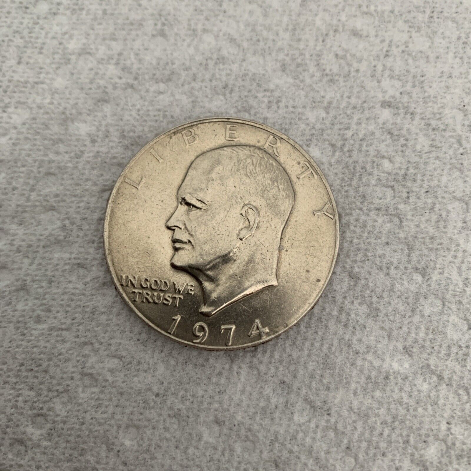 Split Coin Magic . Eisenhower Dollar  Split Coin Trick .🔥 #1