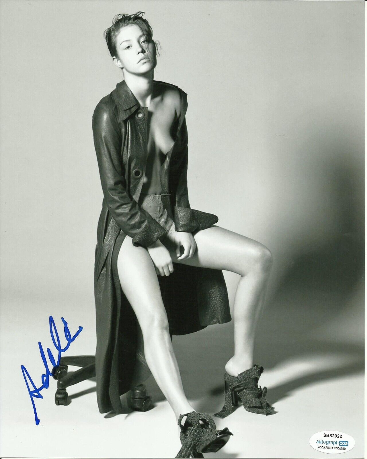 ADELE EXARCHOPOULOS SIGNED SEXY PHOTO  (3) also ACOA cert
