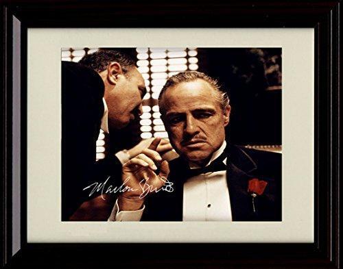 16x20 Framed Marlon Brando Autograph Promo Print - The Godfather