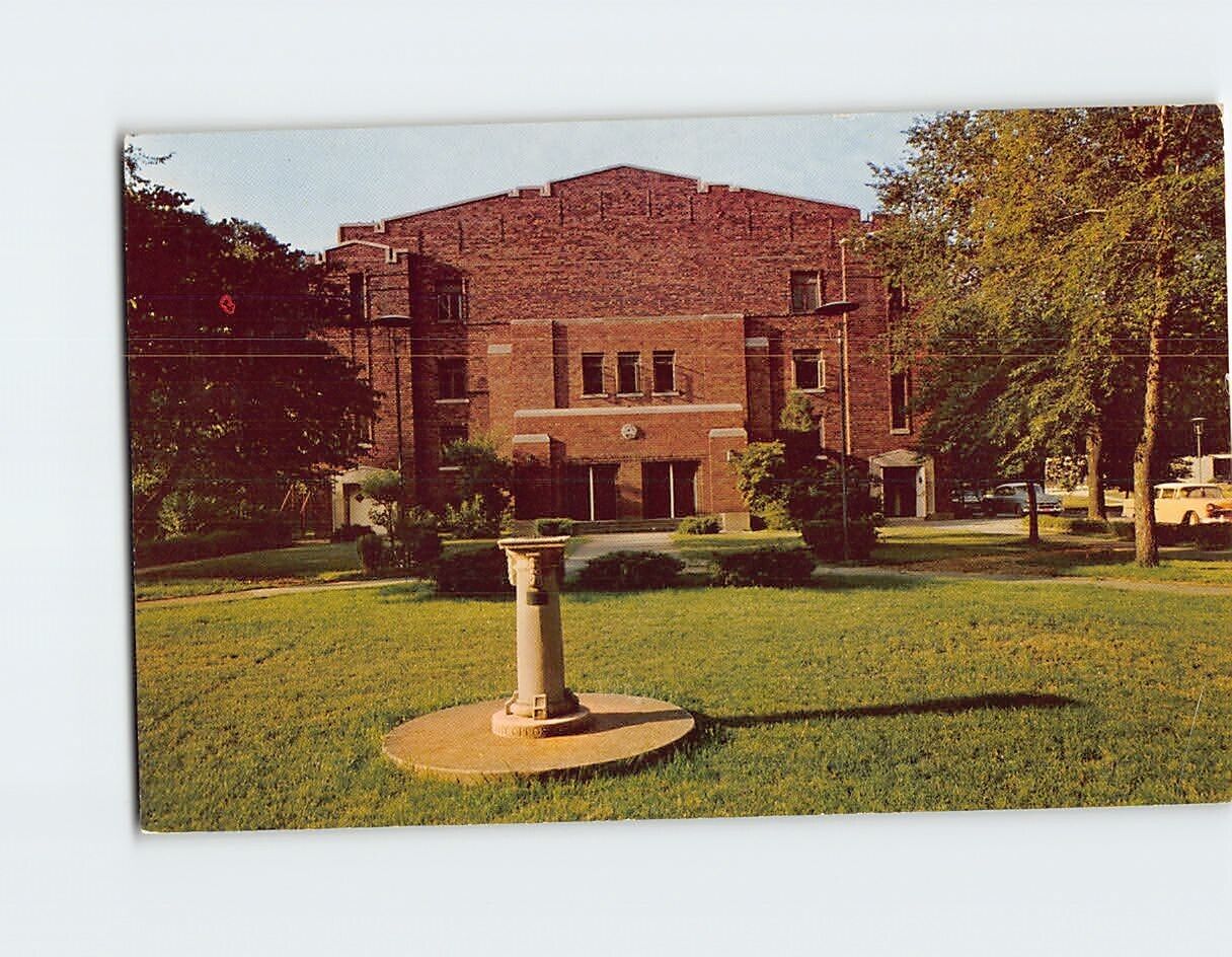 Postcard The Gymnasium Augustana College Rock Island Illinois USA