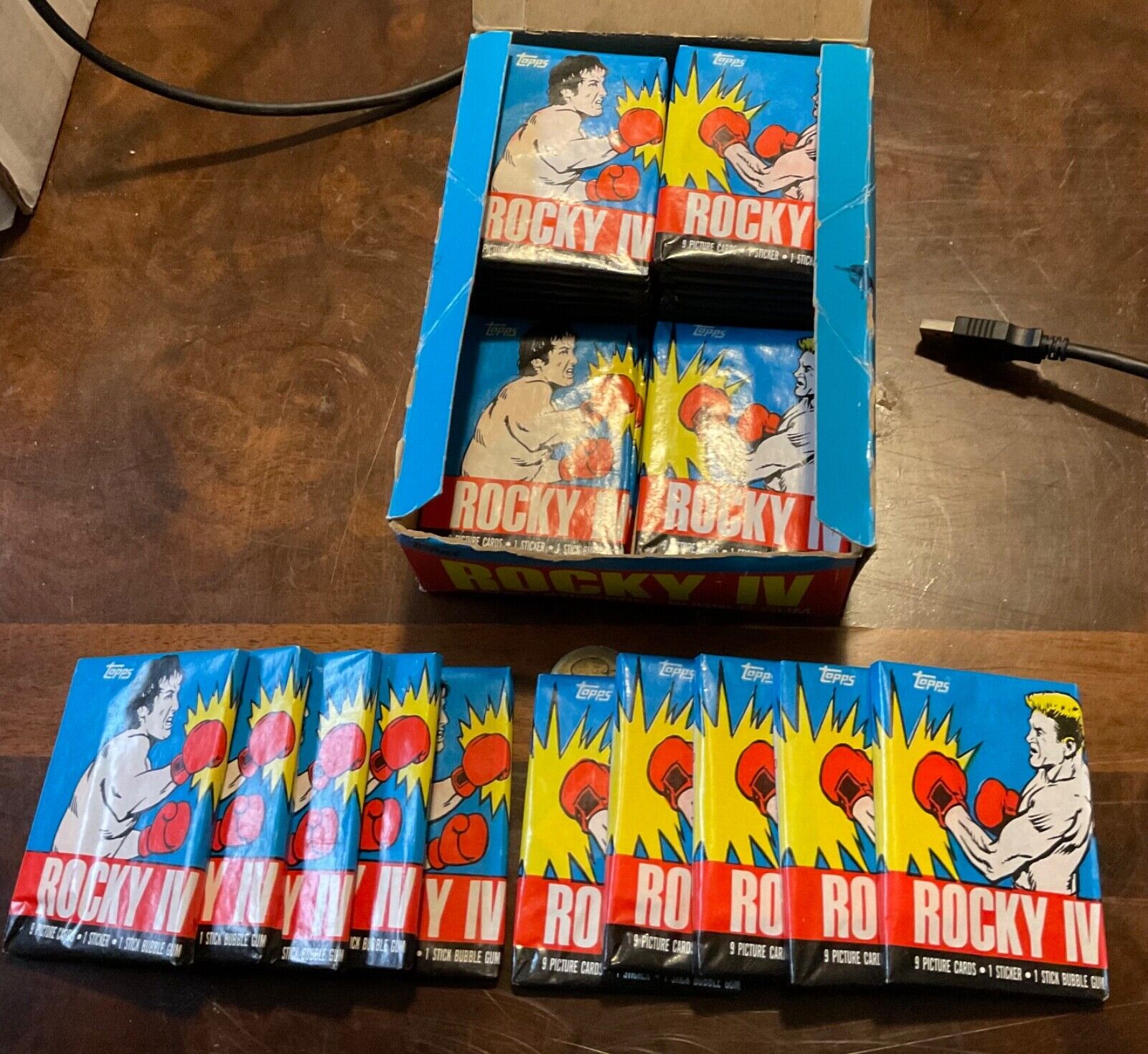 1985 Topps ROCKY IV Movie Trading Cards Sealed Wax Pack