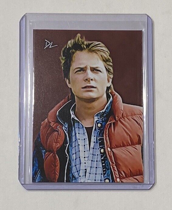 Marty McFly Limited Edition Artist Signed “Back To The Future” Trading Card 2/10