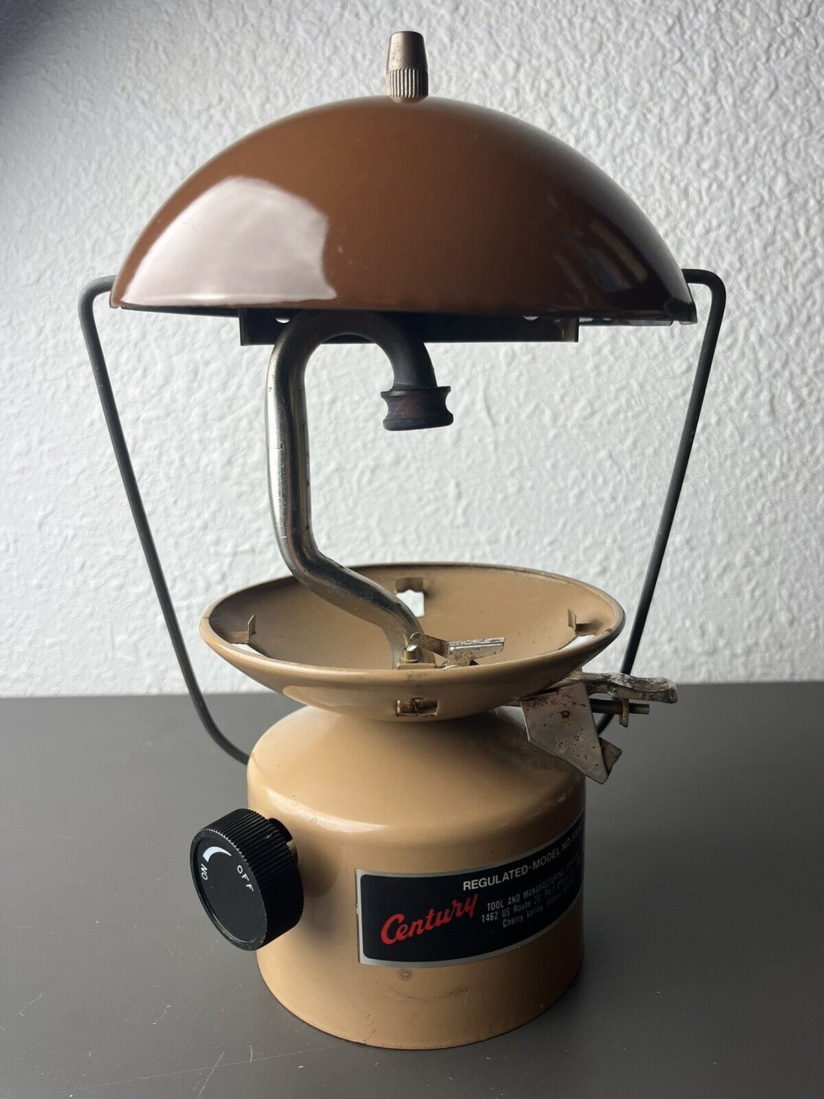 Century Primus Propane Lantern Model 5200 Camping Light Missing Glass