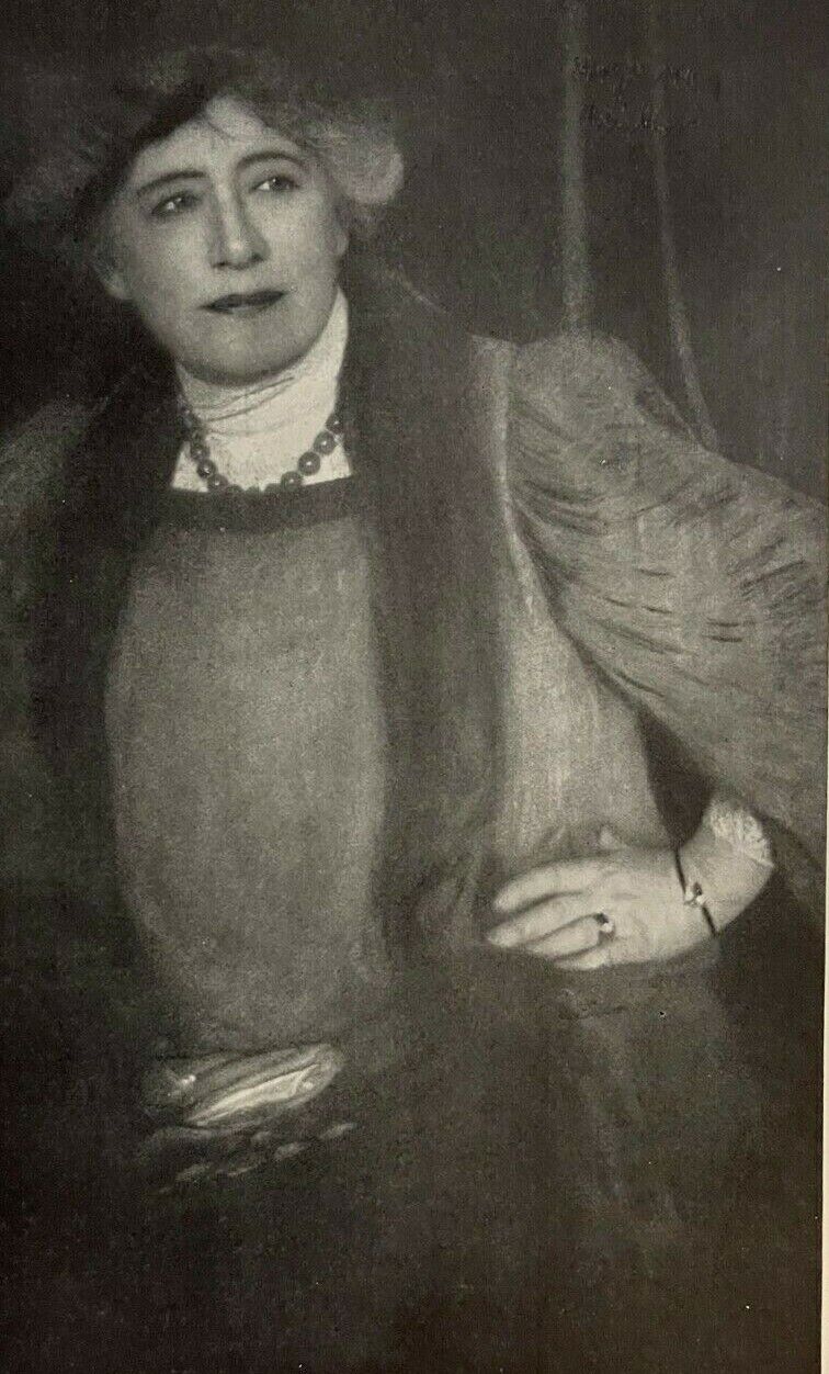 1907 Vintage Magazine Illustration Actress Ellen Terry
