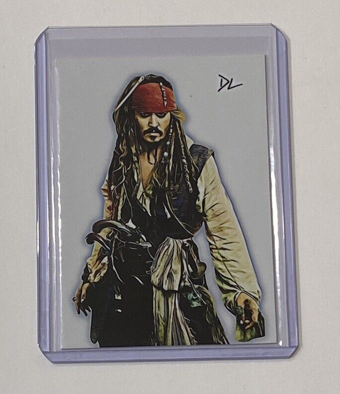 Captain Jack Sparrow Limited Edition Artist Signed Johnny Depp Trading Card 5/10