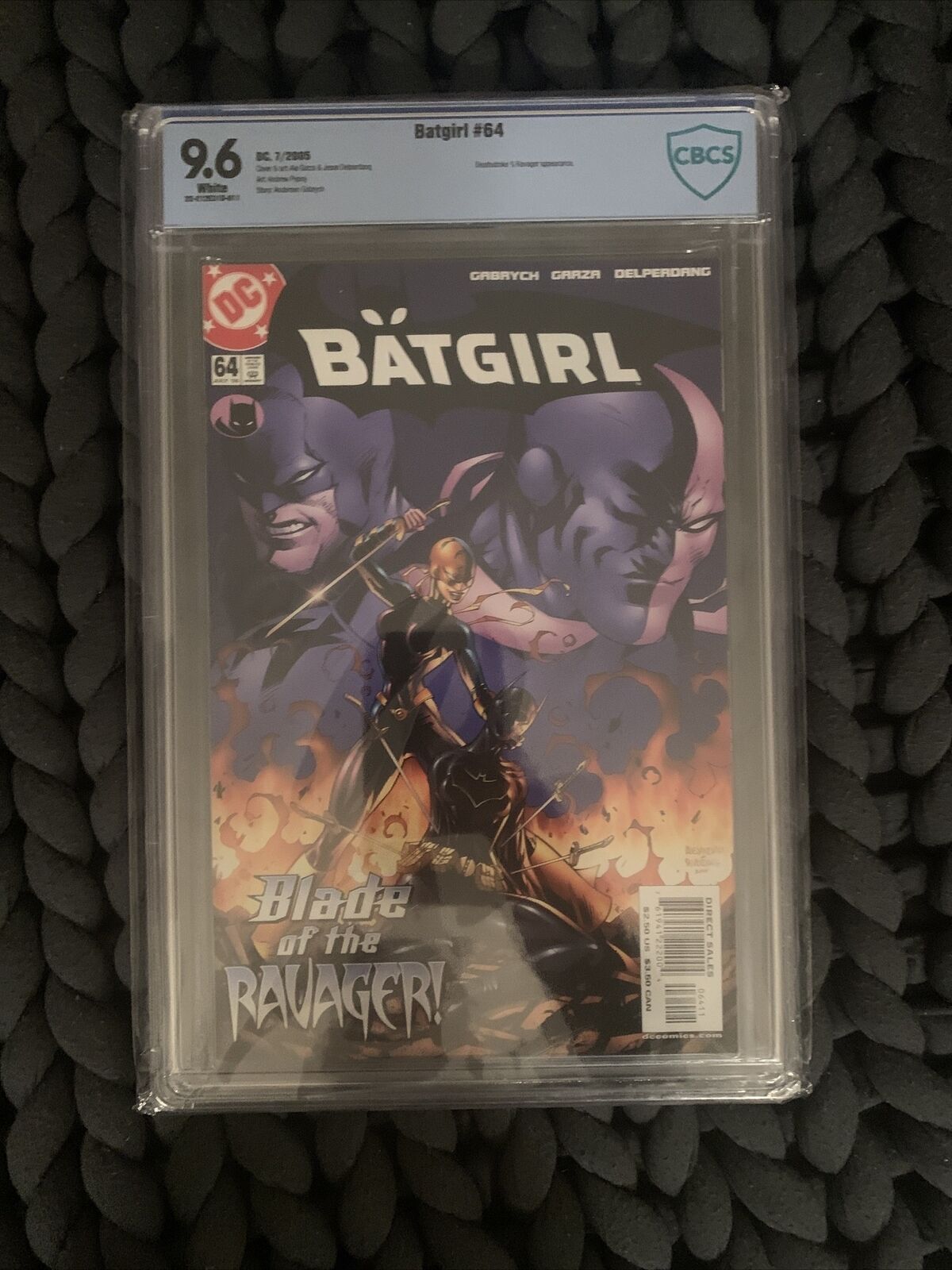 Batgirl #64 CBCS 9.6 NM+ White Pages (DC comics, 2005) Deathstroke & Ravager App