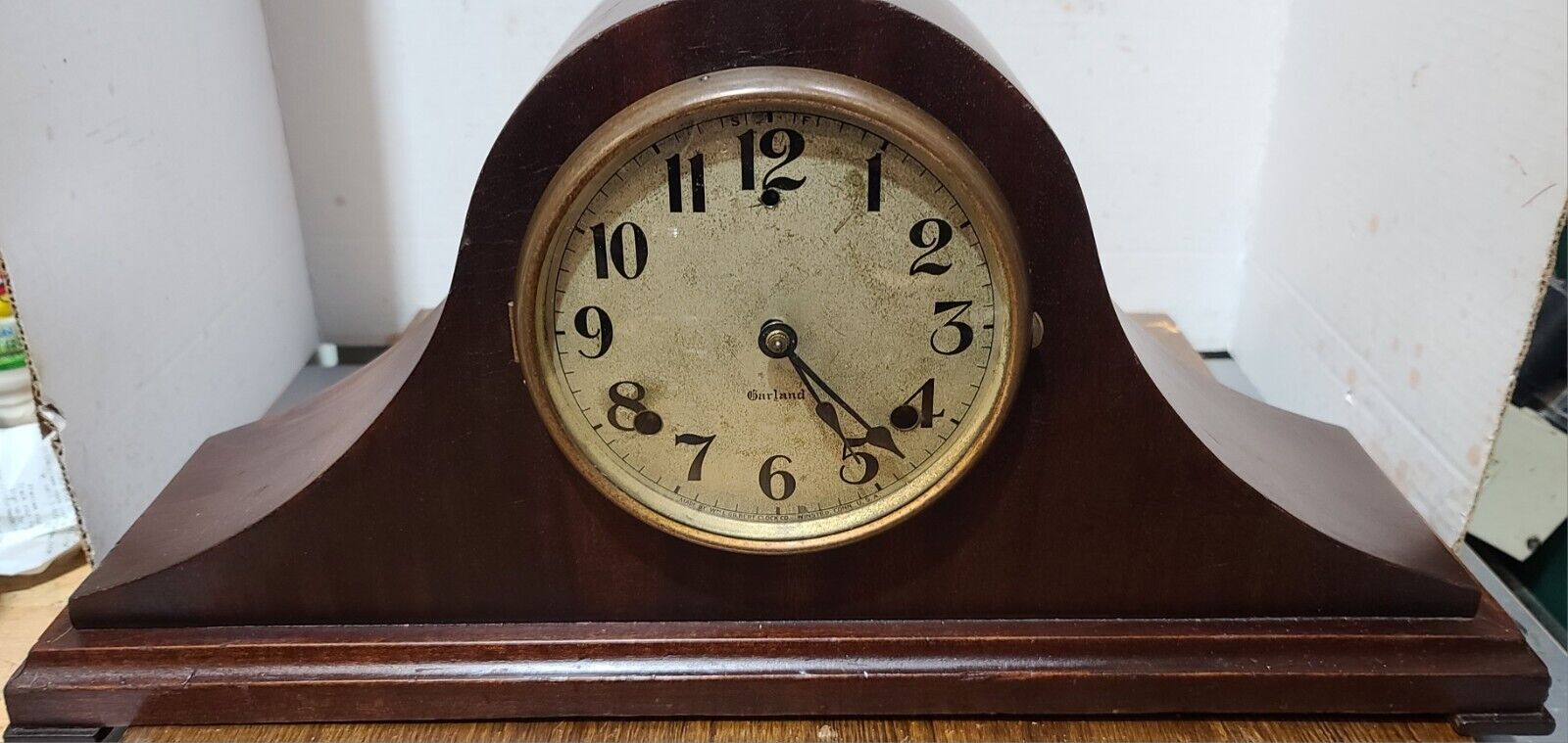 Gilbert Garland Mechanical Mantel Clock