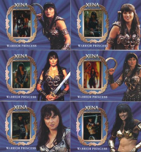 Xena Art & Images Lucy Lawless as Xena Gallery Chase Card Set GX1 thru GX6