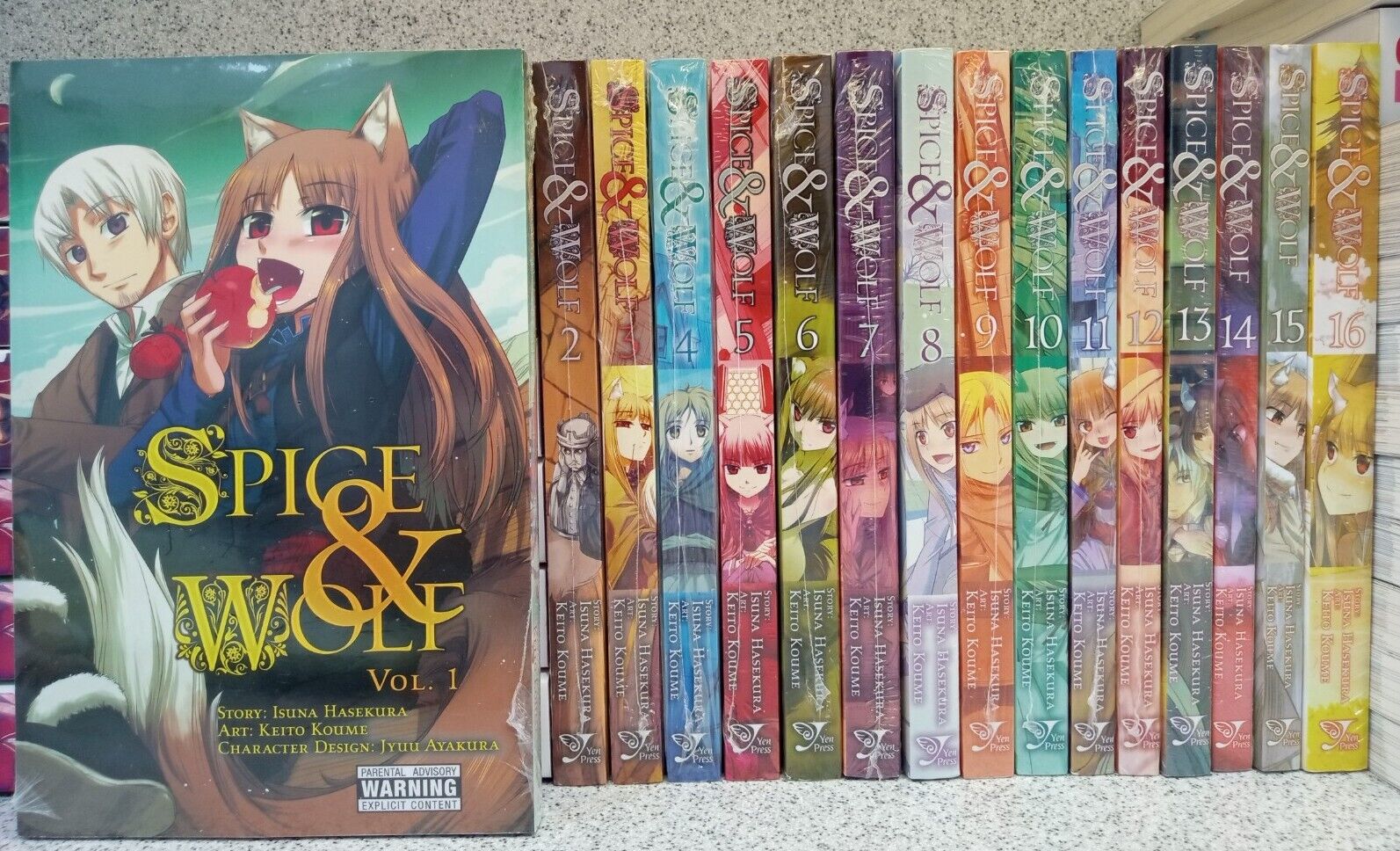 Spice and Wolf Vol. 1-16 Manga English Complete Set Isuna Hasekura Yen Press NEW