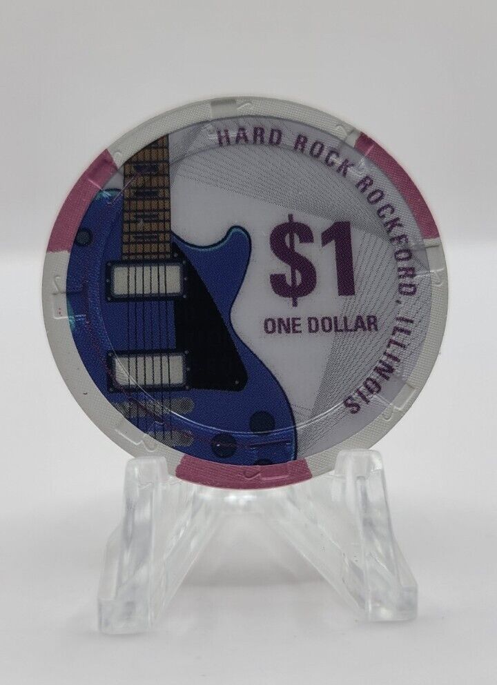 Hard Rock Casino Rockford Illinois 2023 $1 Chip
