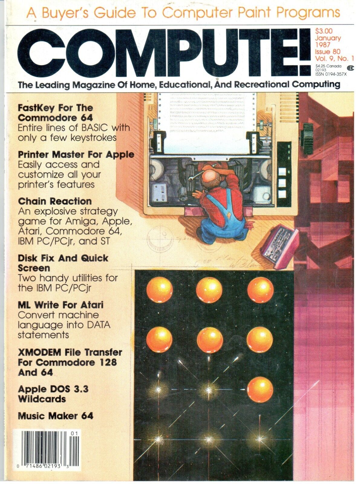ITHistory (1987) COMPUTE\'S GAZETTE Magazine (You Pick) Vintage Ads