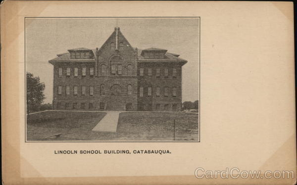 Catasauqua,PA Lincoln School Building Lehigh County Pennsylvania Postcard