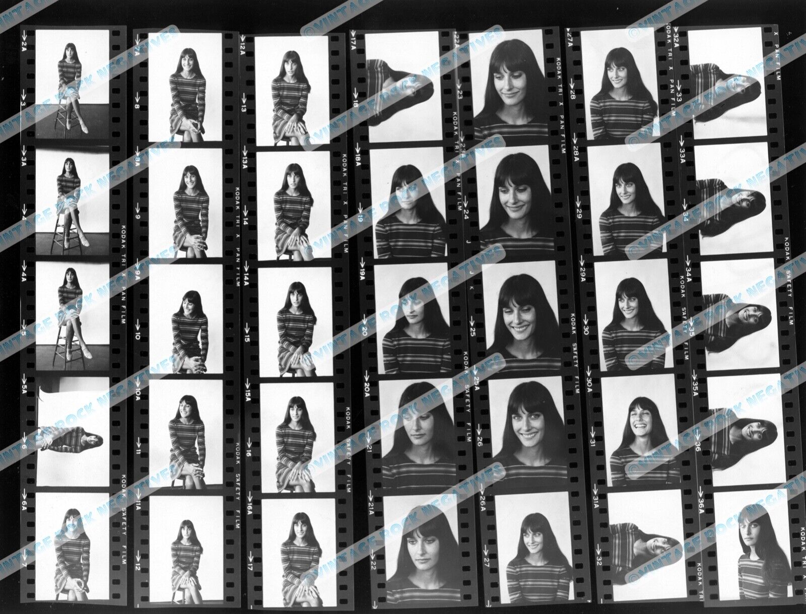 \'67 Mimi Fariña Vanguard Records Gahr Modern Pro Pigment Contact Print 11\