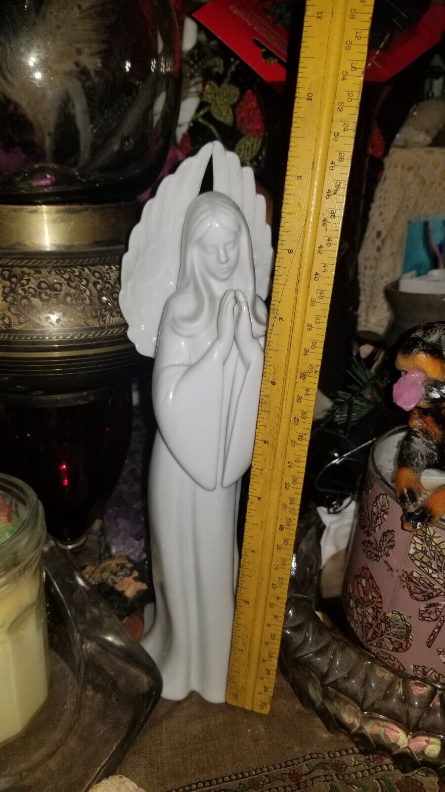 Vintage Religion Praying Virgin Mary Madonna Fine Porcelain 11
