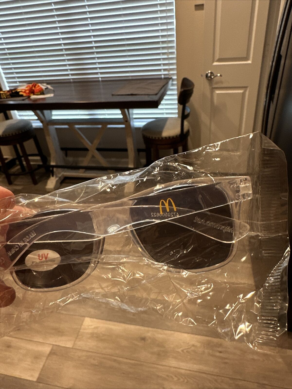 Genuine McDonald\'s Sunglasses Clear Fast Food Advertising real RARE HTF arches