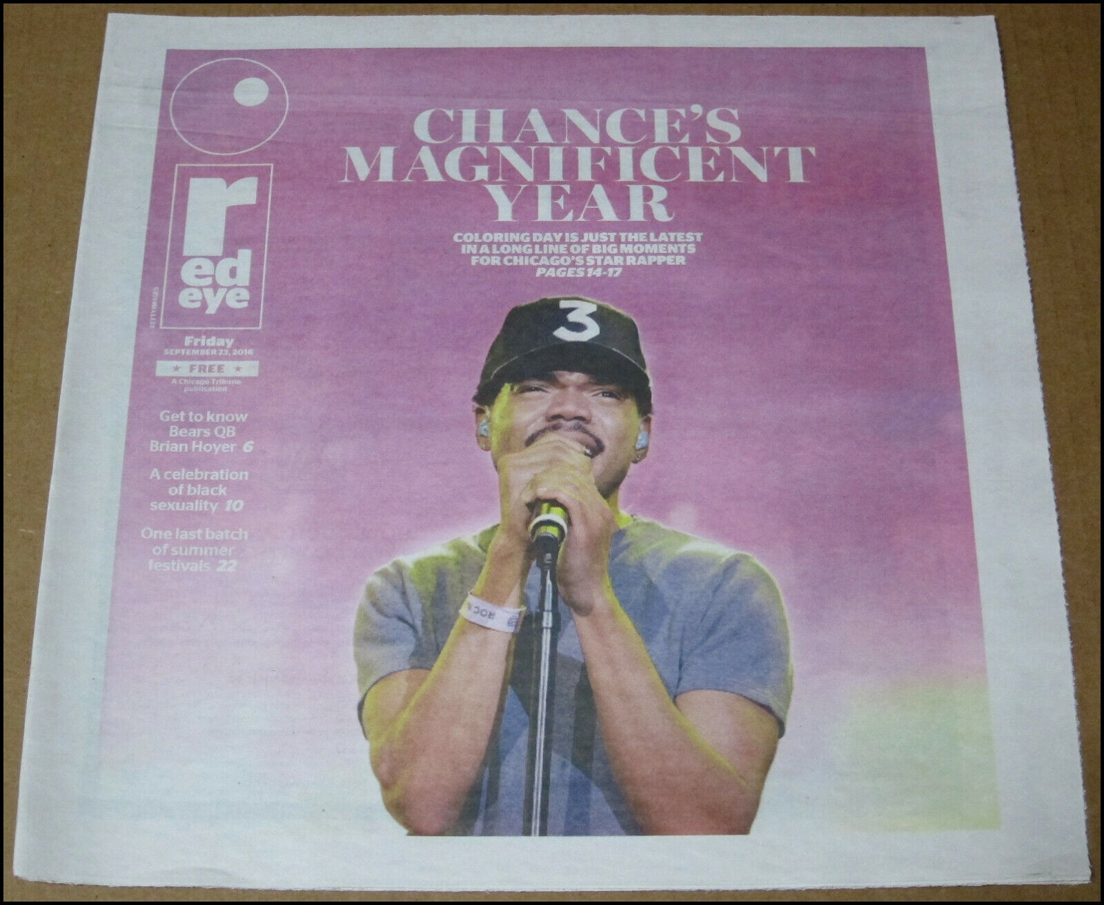 9/23/2016 Red Eye Chicago Newspaper Chance The Rapper Coloring Book