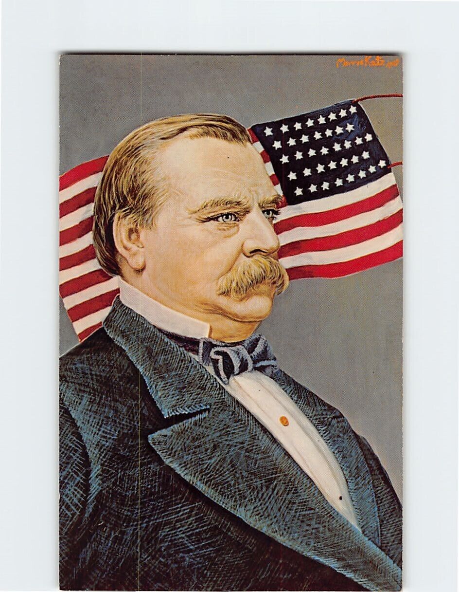 Postcard Grover Cleveland, 22nd and 24th U. S. President By Morris Katz