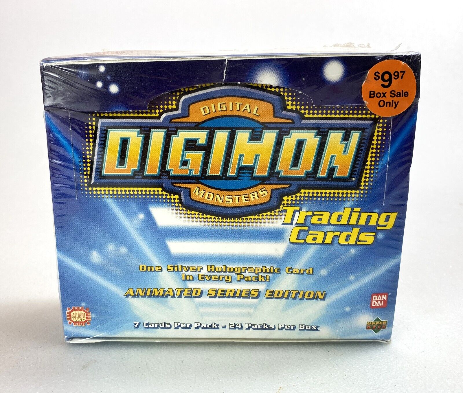 Digimon Animated Series Cards Booster Box New Sealed 24 Packs 1999 Upper Deck 90