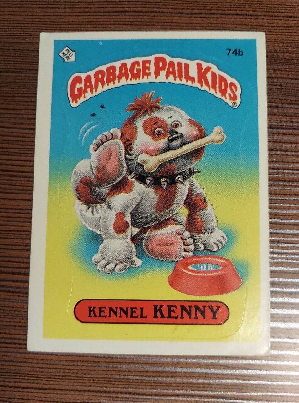 Rare MATTE 74b ** Kennel Kenny GPK 1985 Topps Garbage Pail Kids Series 2 OS2
