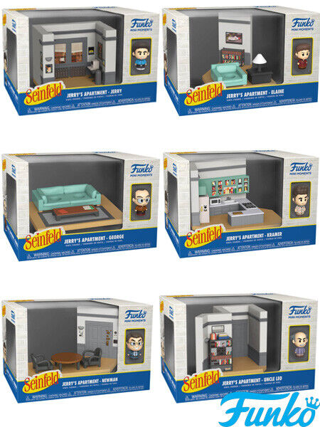 Funko Mini Moments Seinfeld Jerry's Apartment Complete Set of 6 New In Stock Now