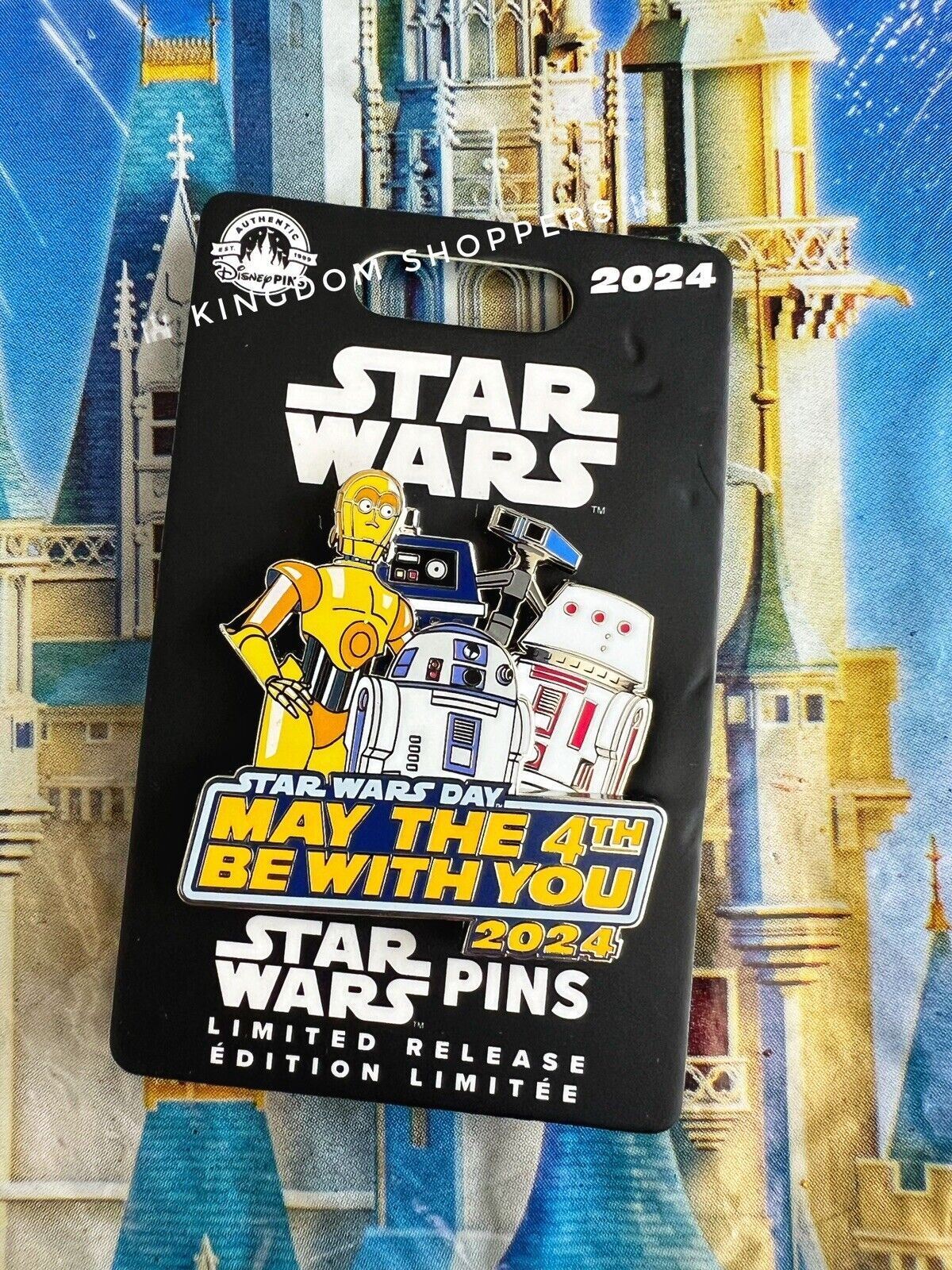 2024 Disney Parks Star Wars R2-D2 C-3PO & Droids May the 4th Be With You Pin LR
