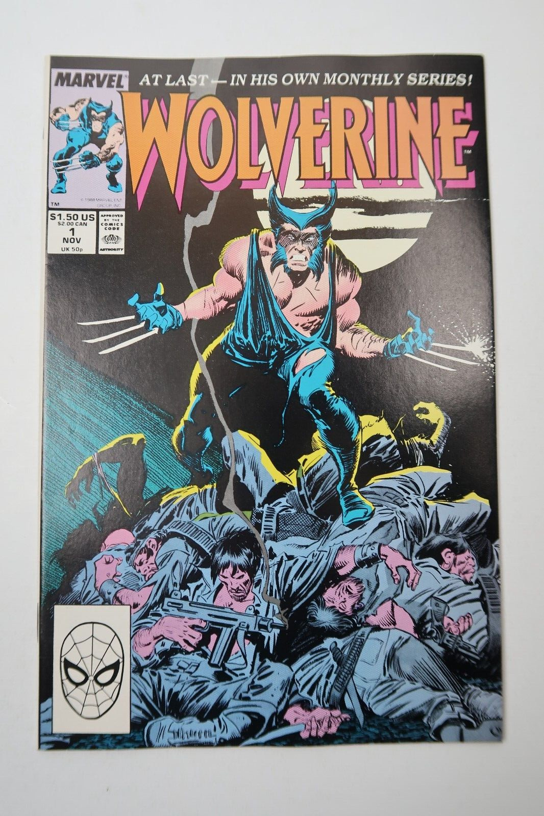 Wolverine #1 Premier Issue of 1st Ongoing Series, 1st Wolverine as Patch 1988 NM