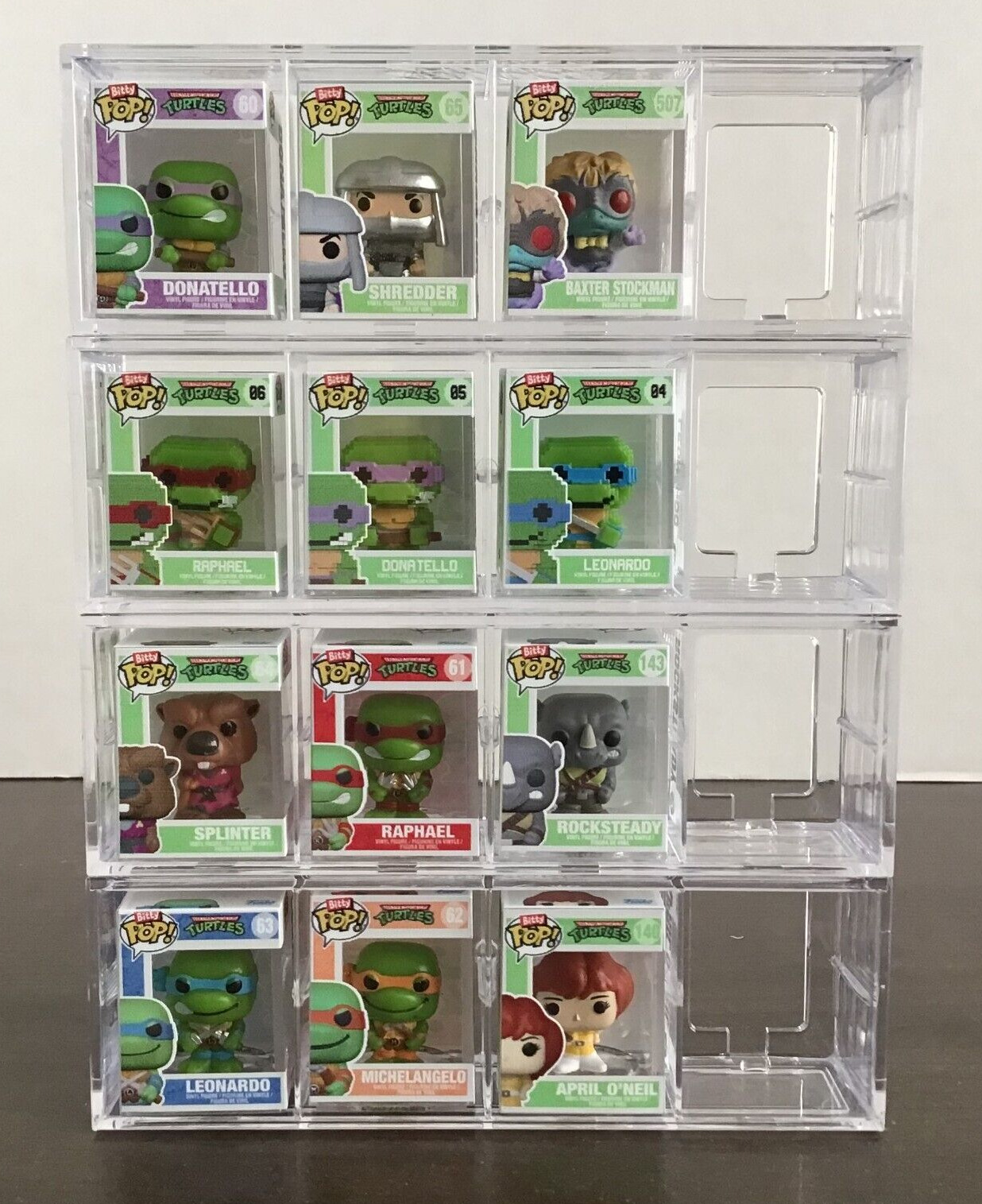 Funko Bitty Pop Teenage Mutant Ninja Turtles Complete Set of 12 Common Bitty