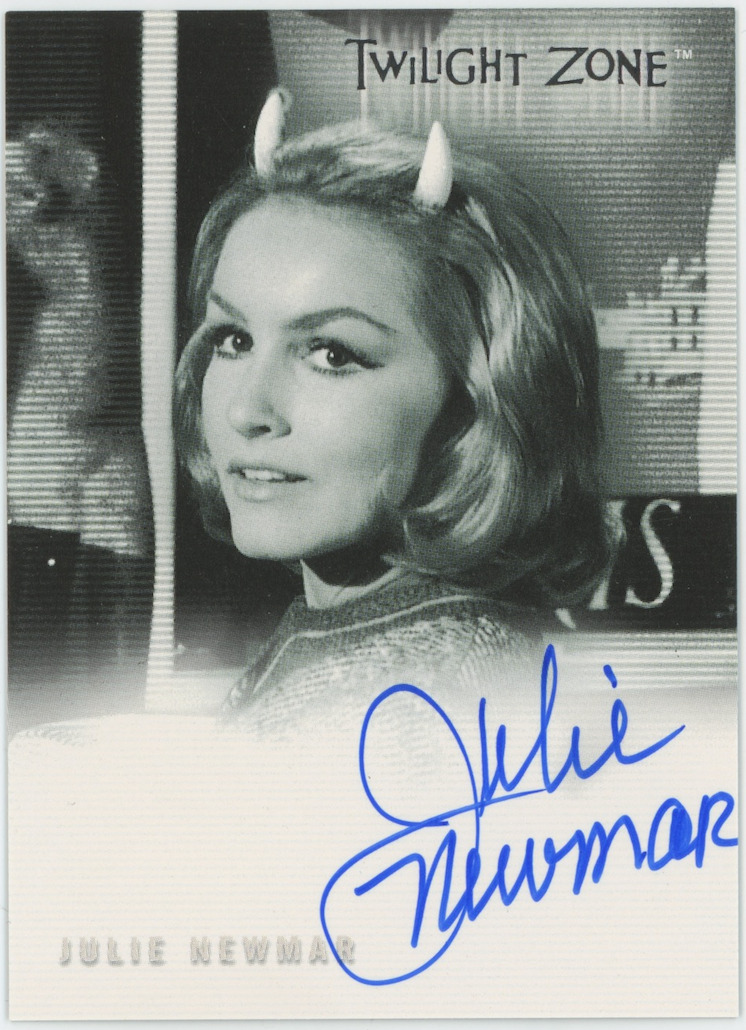 Julie Newmar 2000 Rittenhouse Twilight Zone Miss Barnes A-50 Auto Signed 25867