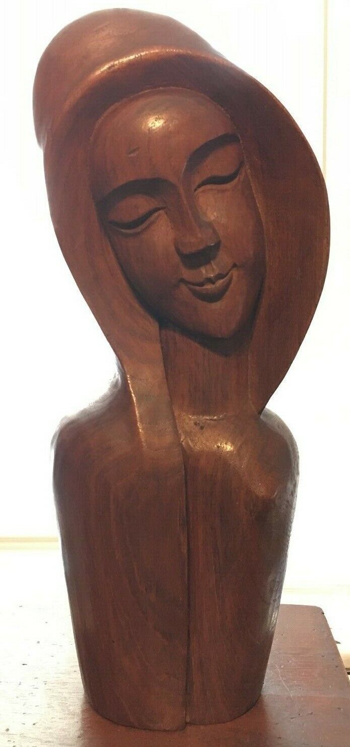 Hand Carved Wooden Statue Madonna 14\