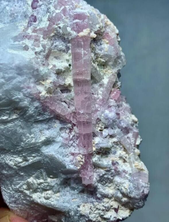 938 Cts Beautiful Pink Tourmaline Crystals bunch Specimen from Afghanistan