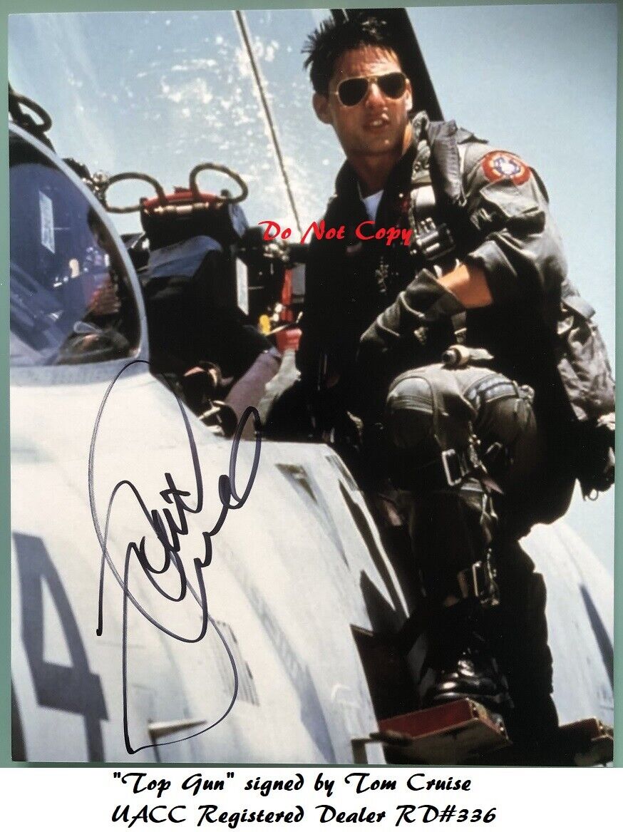Tom Cruise TOP GUN 2 Maverick cast signed photo UACC RD RARE