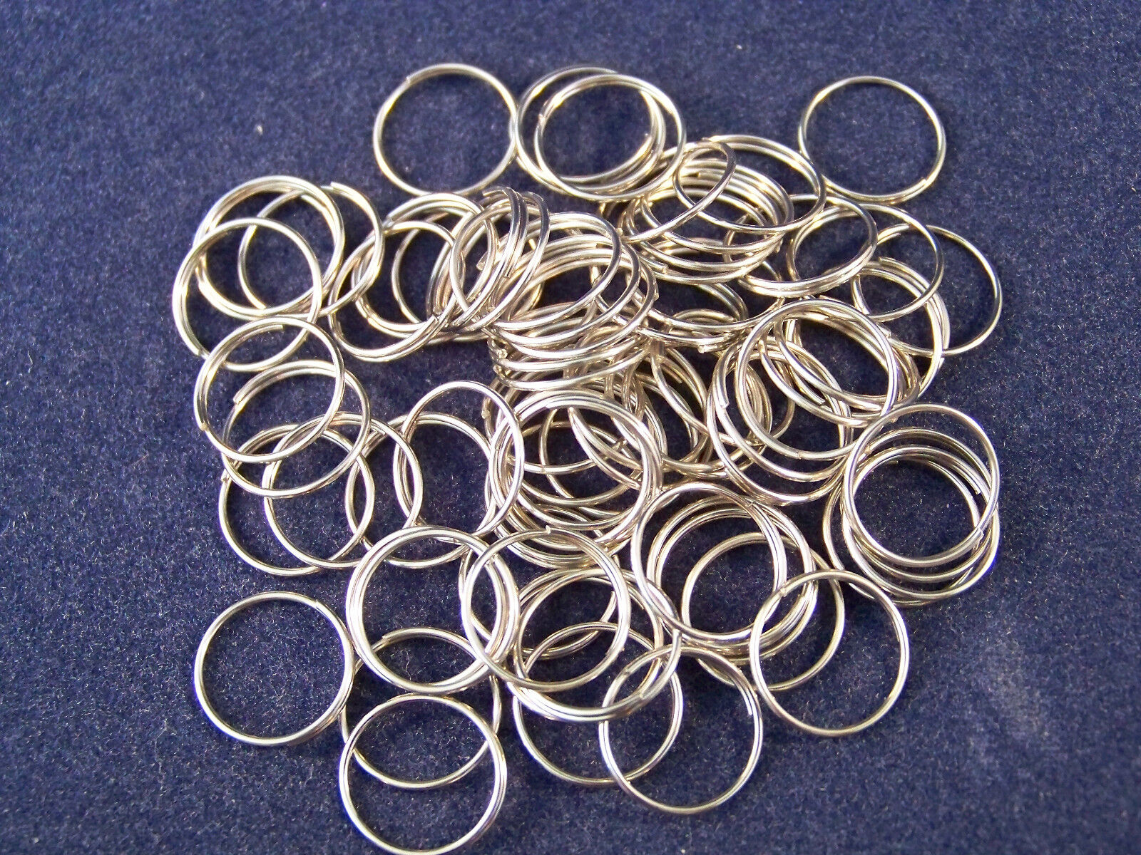 50 PC 12MM SILVER RING CONNECTOR CHANDELIER PARTS CHAIN CRYSTAL HANGING