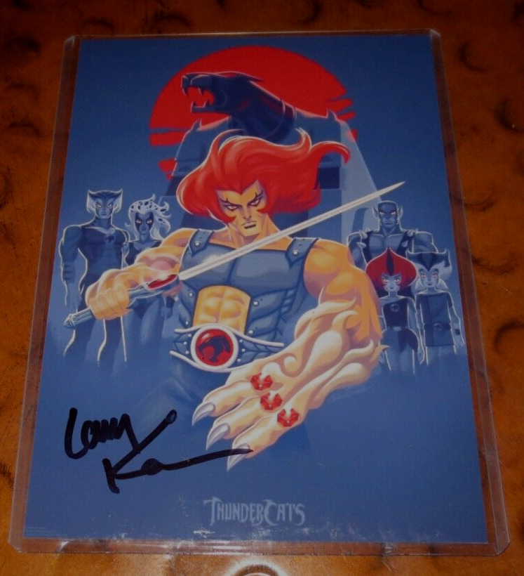 Larry Kenney voice actor Lion-O in ThunderCats signed autographed photo Ho