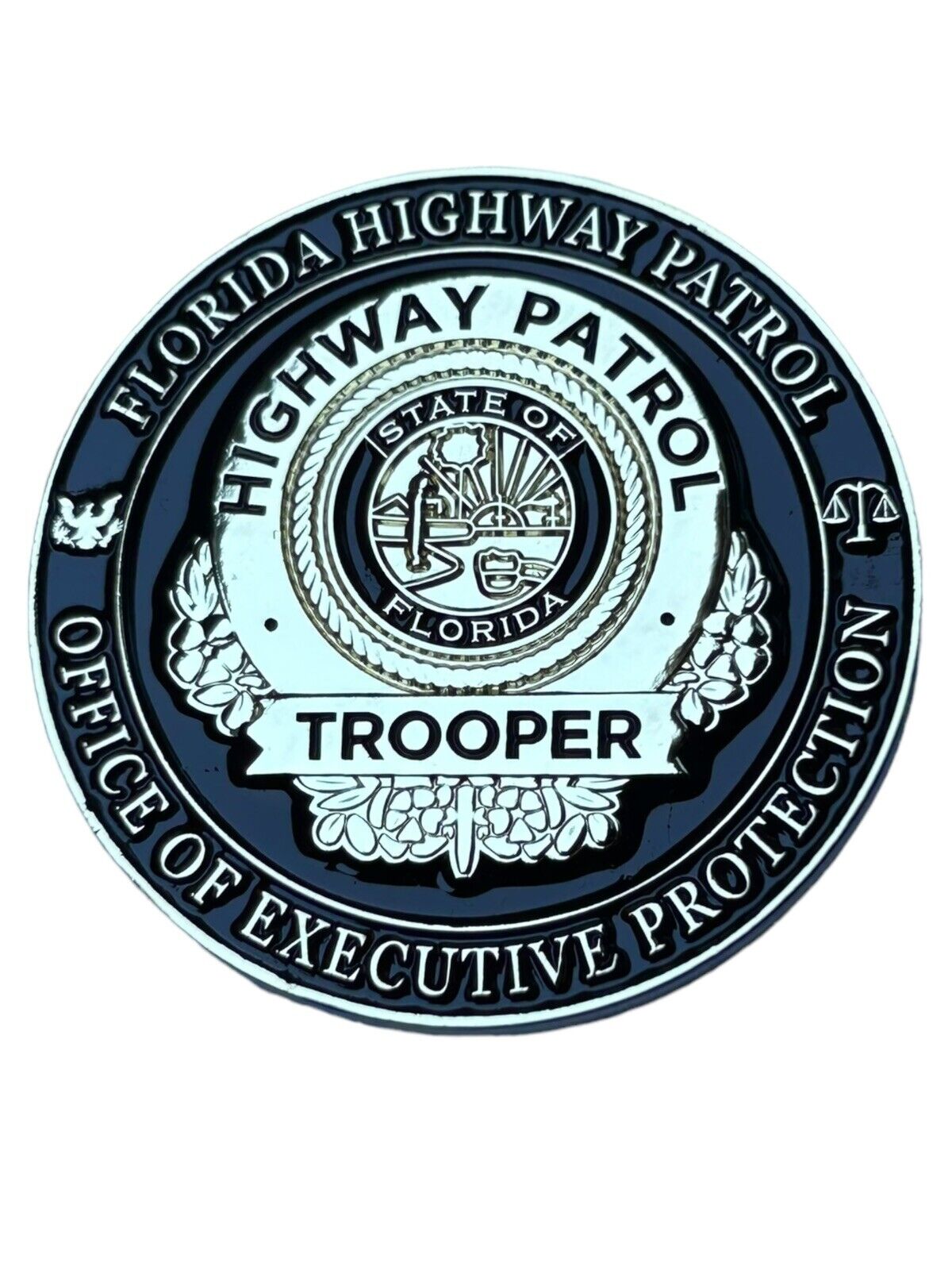 Florida Highway Patrol Office of Executive Protection Challenge Coin FHP Trooper