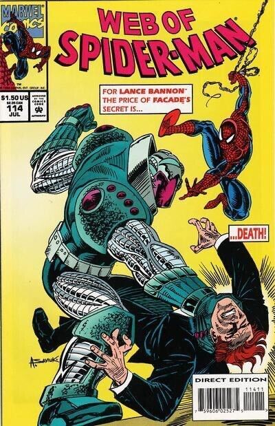 Web of Spider-Man (1985) #114 (7/1994) VF+ Stock Image