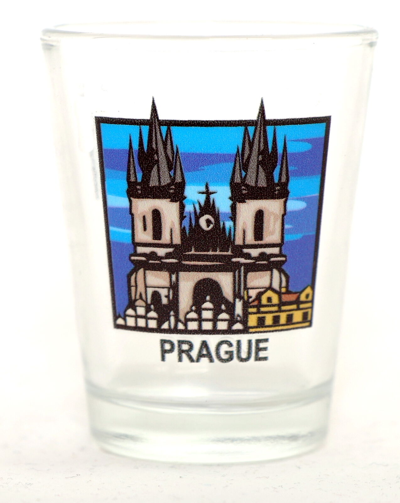 PRAGUE PRAHA CZECH REPUBLIC SHOT GLASS SHOTGLASS