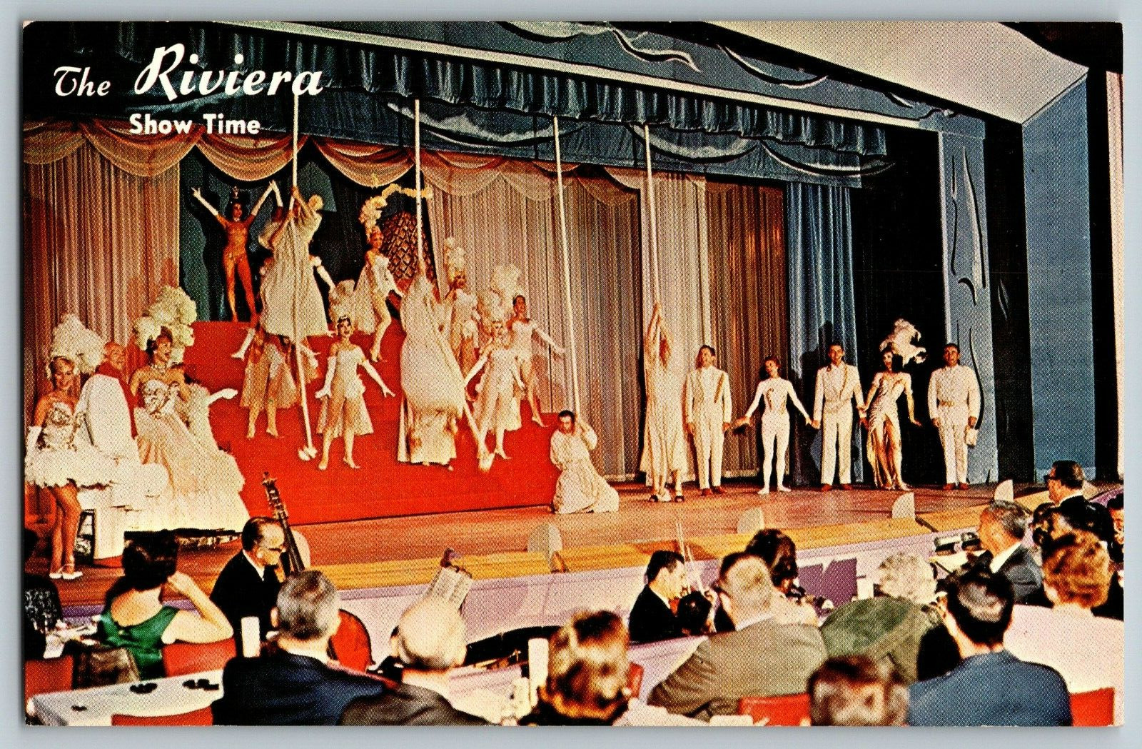 Las Vegas, Nevada - Hotel Riviera, Show Time - Vintage Postcard - Unposted