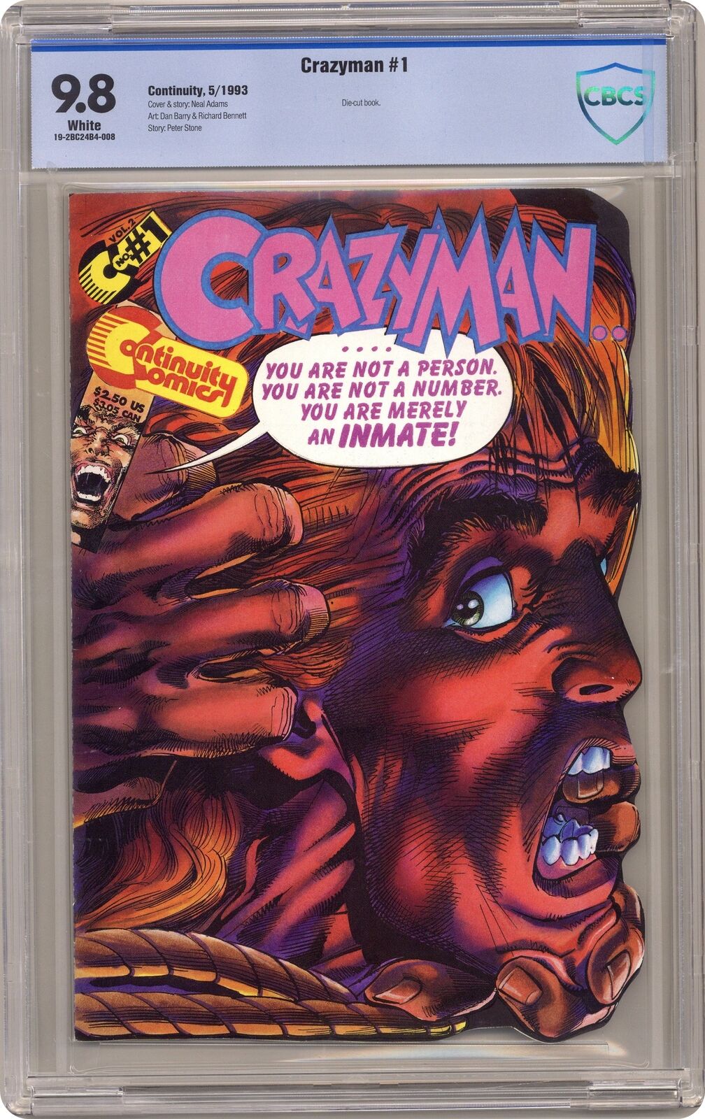 Crazyman #1 CBCS 9.8 1993 19-2BC24B4-008