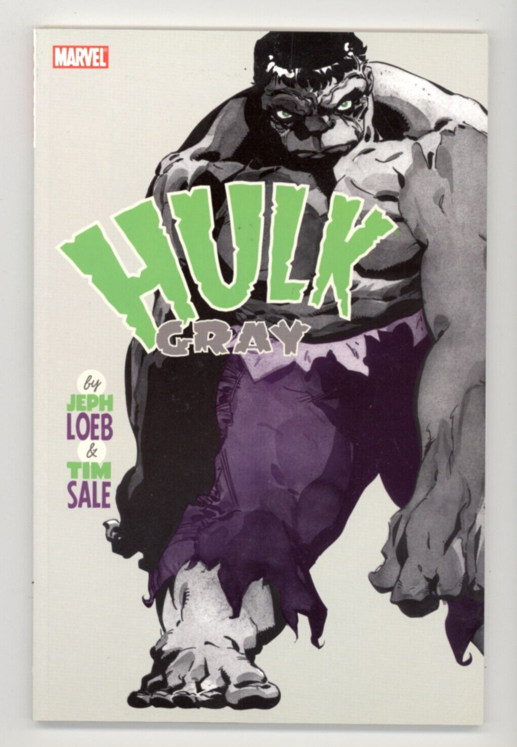 Hulk Gray Marvel Jeph Loeb Tim Sale NEW Never Read TPB