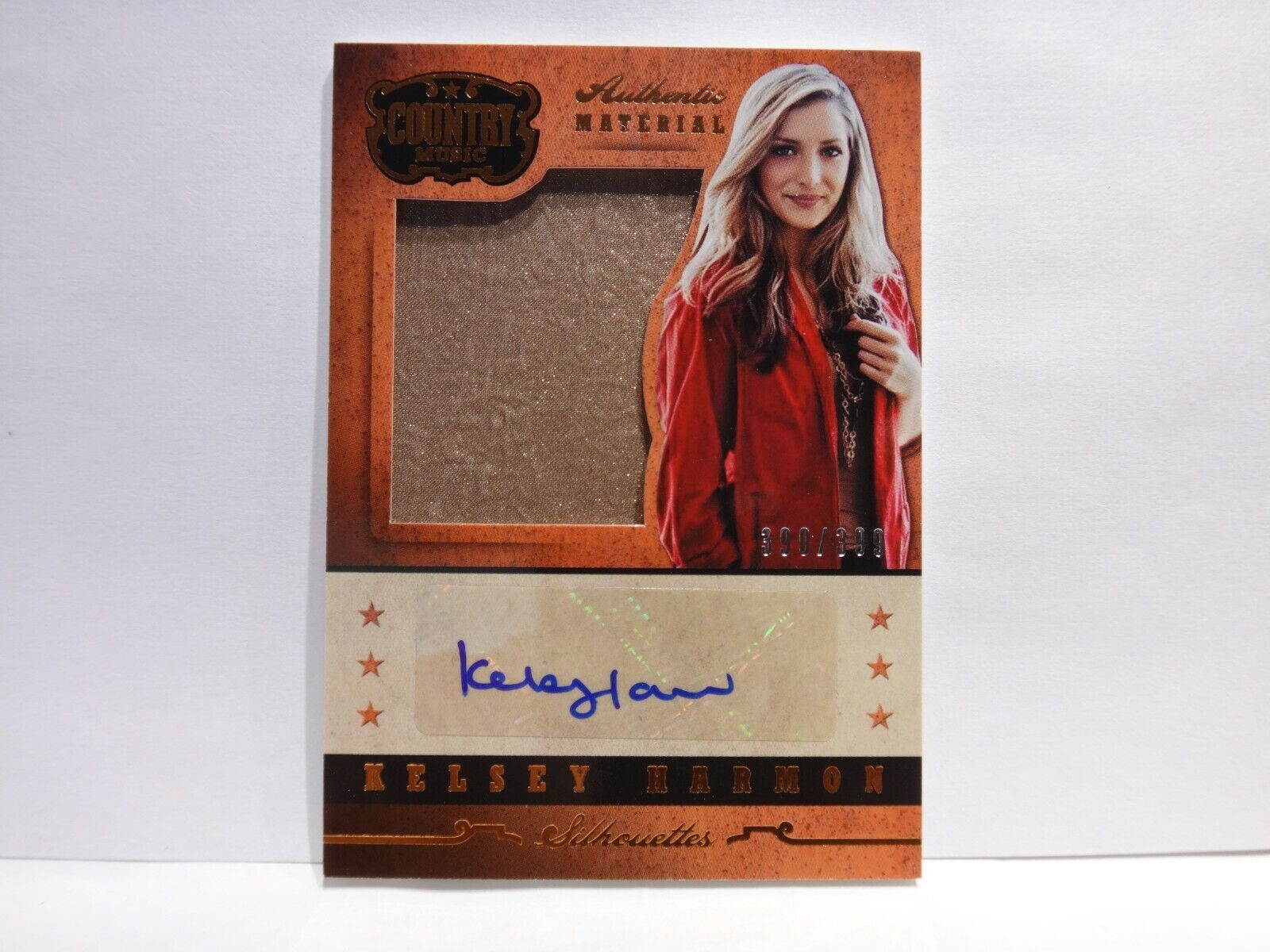 Kelsey Harmon 2014 Panini Country Silhouettes Autograph Memorabilia serial #/399