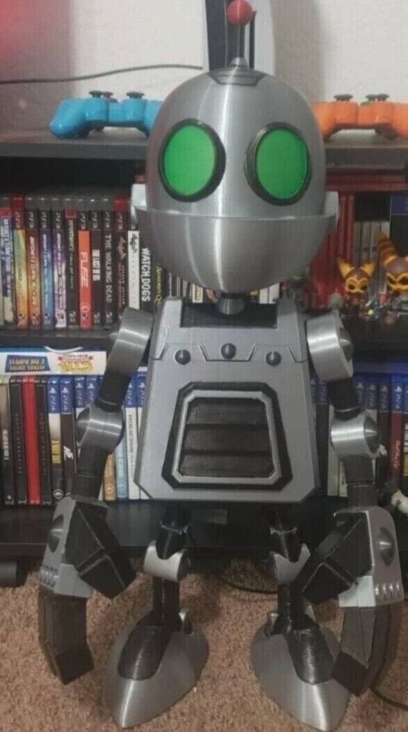 Life Size Clank Ratchet & Clank Figure 3D Printed Kit