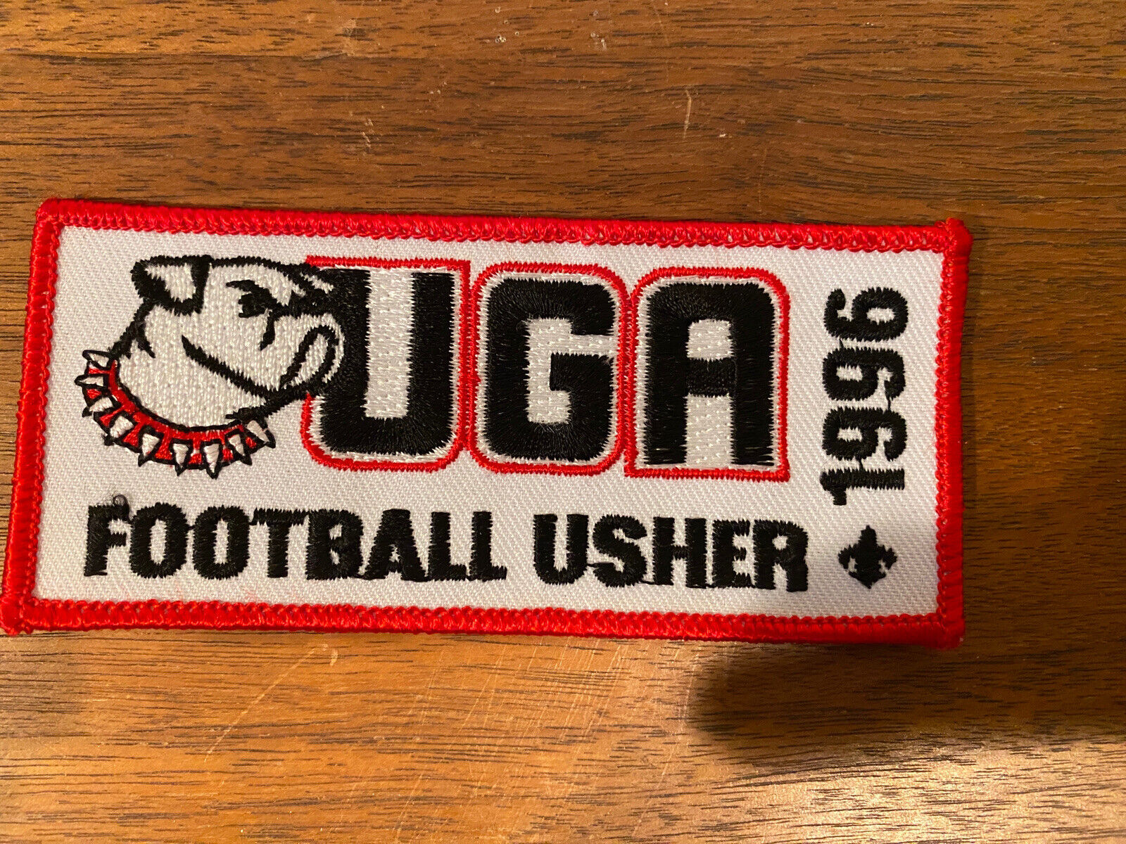 Georgia Bulldogs Football Usher Patch 1996 BSA UGA Ushering Sanford Dawgs
