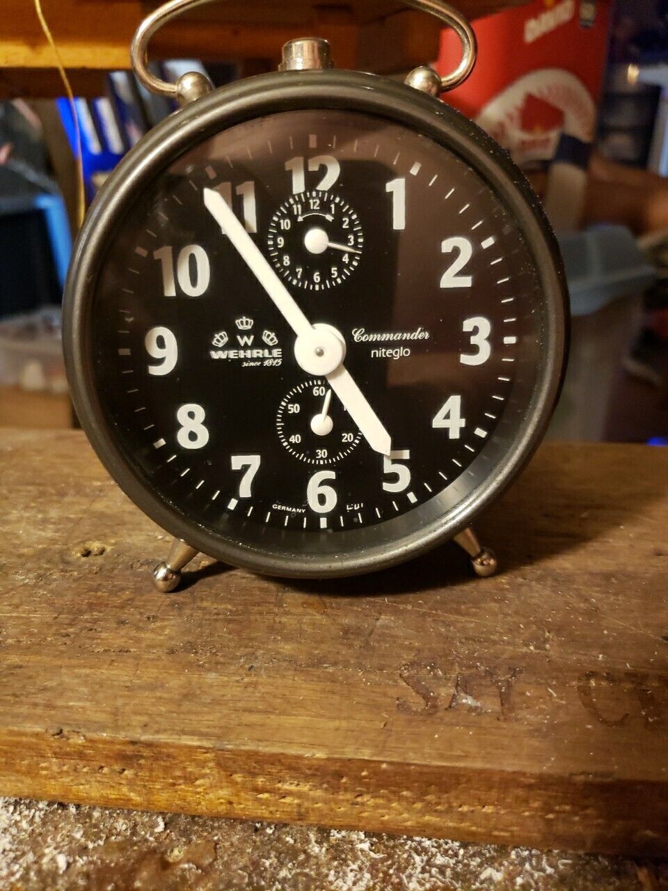 WEHRLE Commander Niteglo Alarm Clock Made In Germany