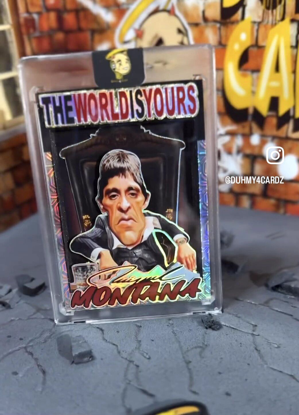 Crazy Caricatures Custom 3-D Trading Card Scarface Tony Montana Al Pacino 1 of 1